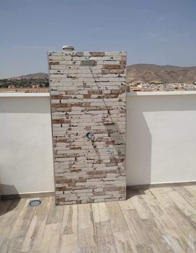 Chimenea de obra